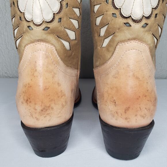 Tecovas By Kristopher Brock The Sadie Leather Boots Womens 9.5 Western SAMPLE - Picture 8 of 16